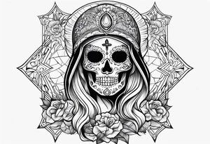 Santa muerte tattoo idea