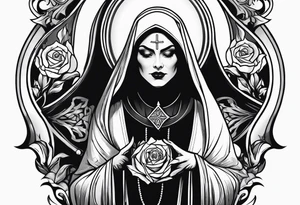 Evil nun. Demons tattoo idea