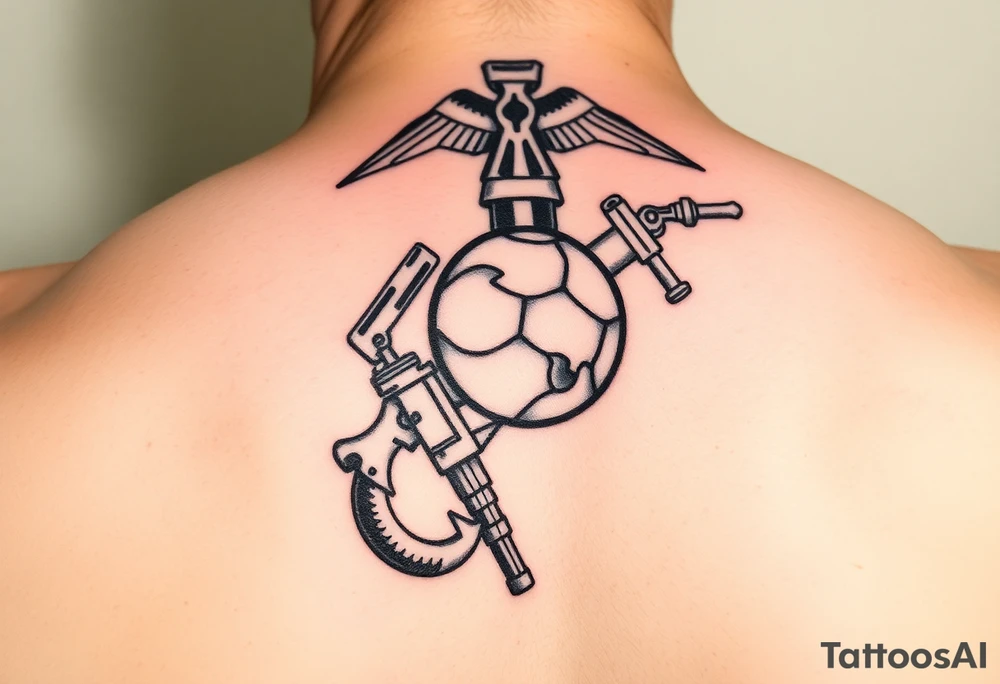 Operation Iraqi freedom combat marine tattoo idea