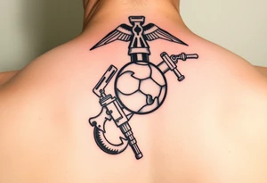 Operation Iraqi freedom combat marine tattoo idea
