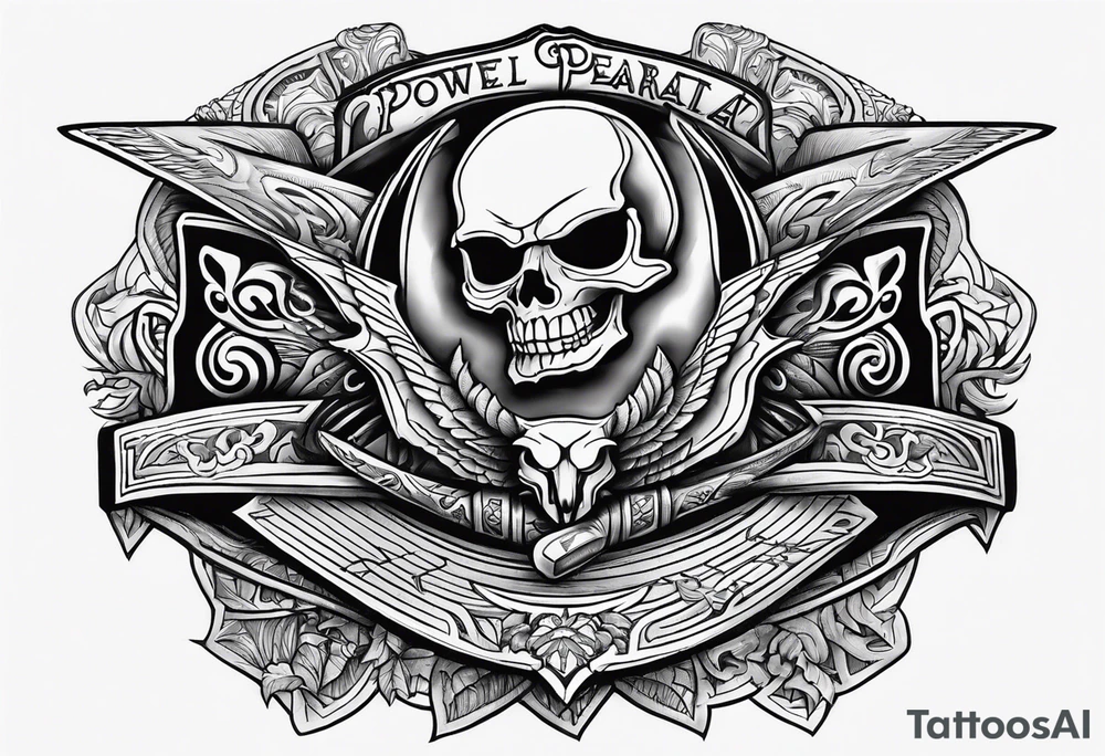 Skateboarding Powell Peralta logo tattoo idea