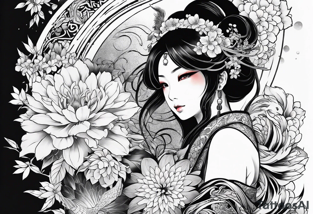 japanese style tattoo idea