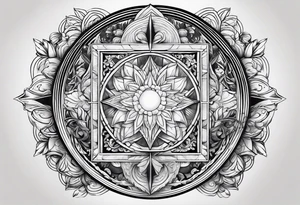 heaven vignette tattoo idea