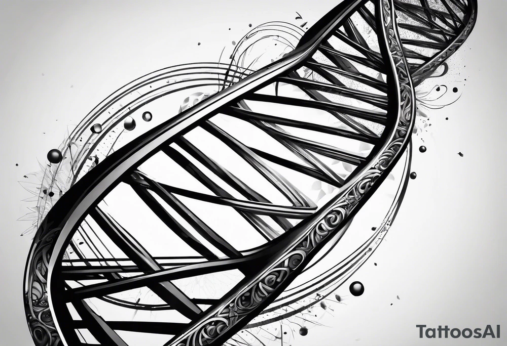 DNA helix tattoo idea