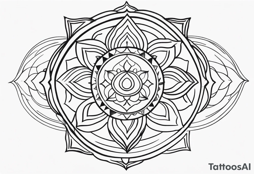 Radiant Chakra Symbols tattoo idea