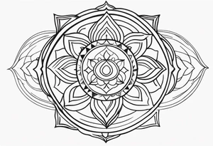 Radiant Chakra Symbols tattoo idea