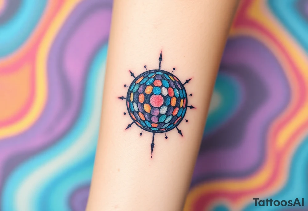 disco ball tattoo idea