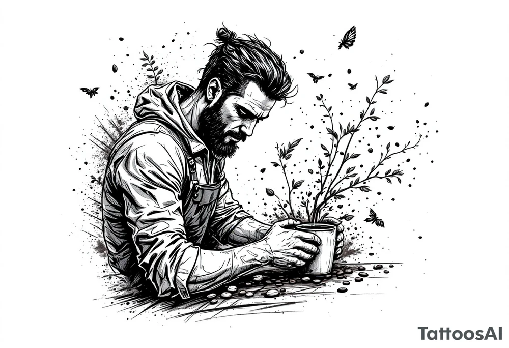 Coffee barista tattoo idea
