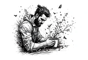 Coffee barista tattoo idea