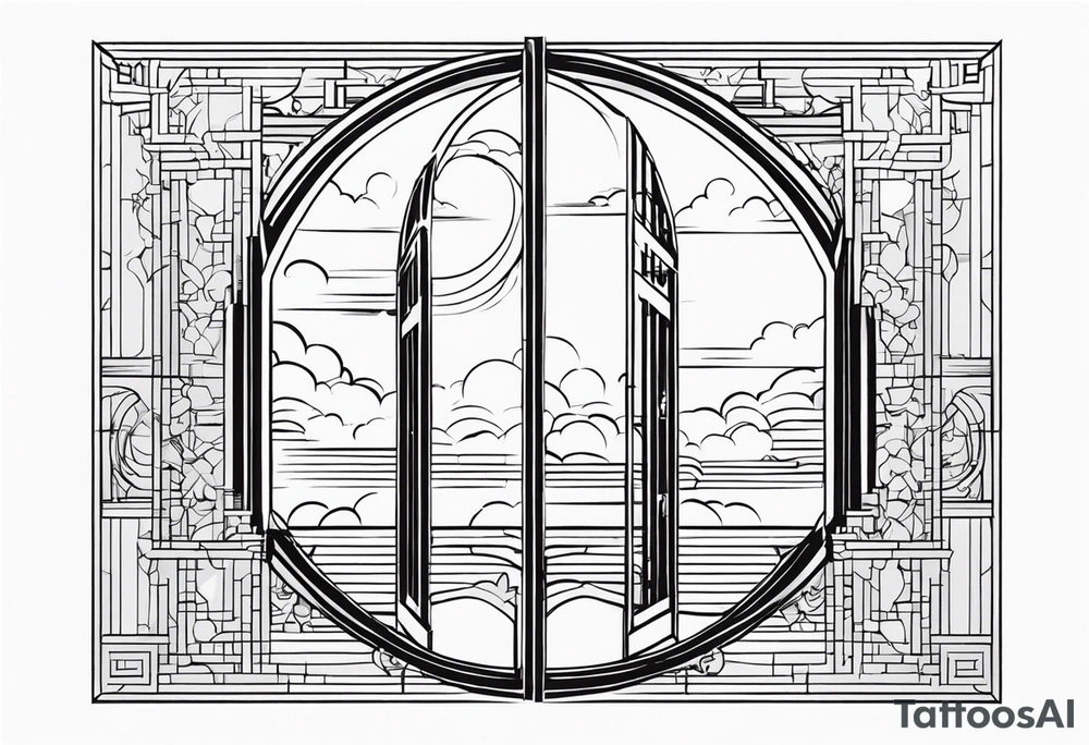 heaven gate vector tattoo idea