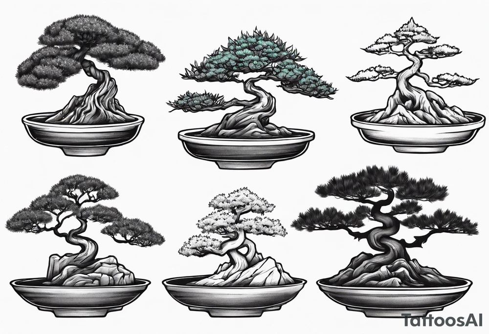 bonsai tree tattoo idea