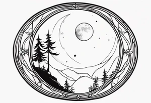 Moon, fairy tattoo idea