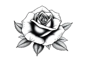 Rose with dates tattoo idea