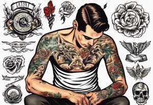 man getting a tattoo close up tattoo idea