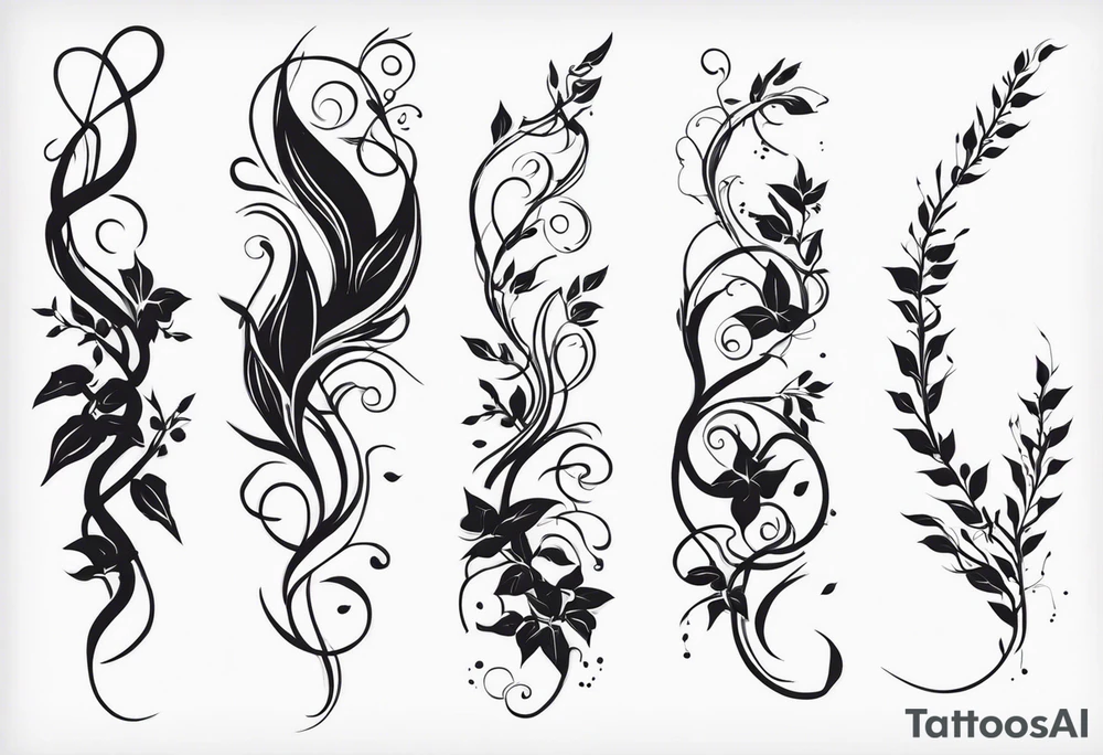 Sleeve tattoo. Vines wrapping around the arm. tattoo idea