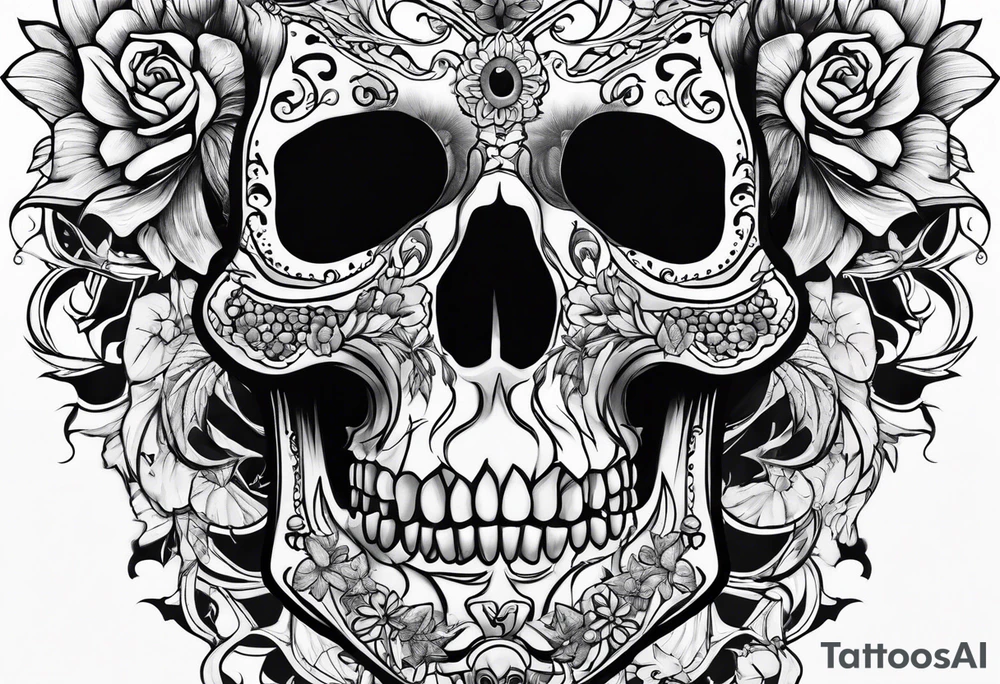 Death, depression tattoo idea