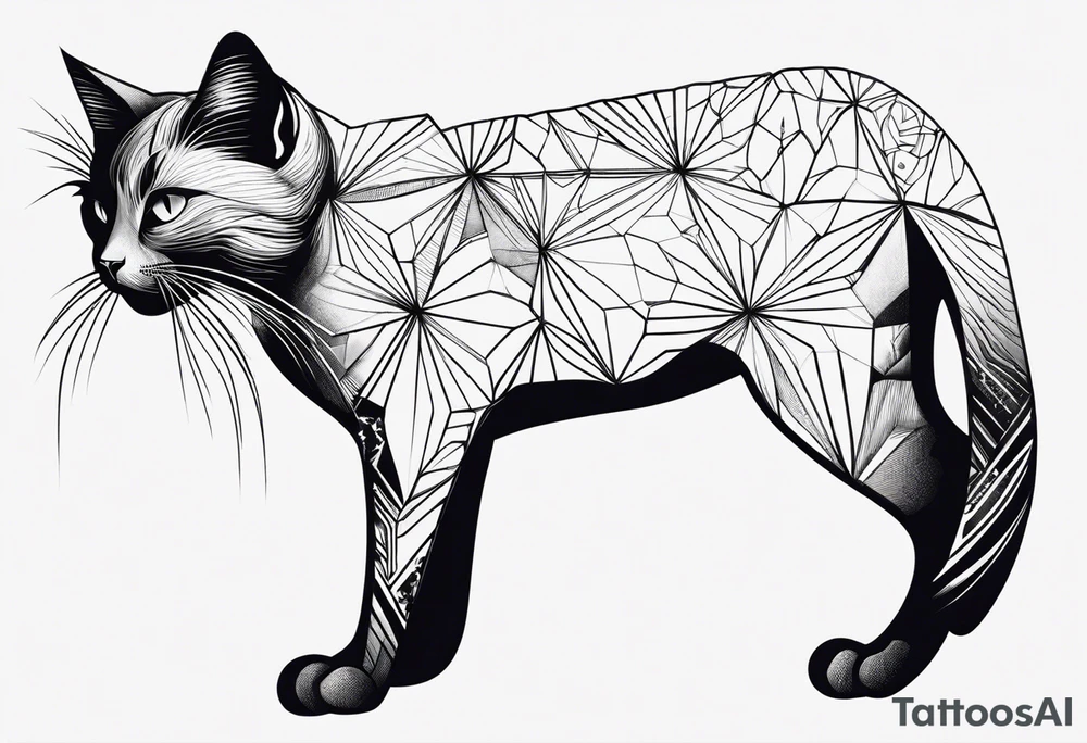 Black Cat tattoo idea