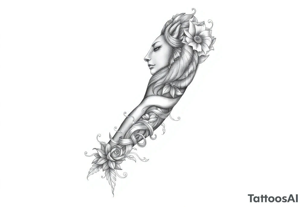 Leo who is hurt and trying to recover from addiction tattoo idea