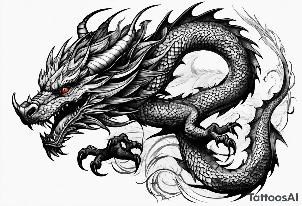 Dragon tattoo idea