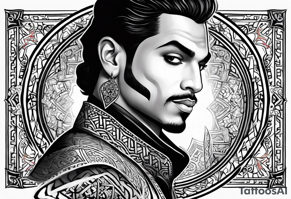 Prince ali in arabic tattoo idea