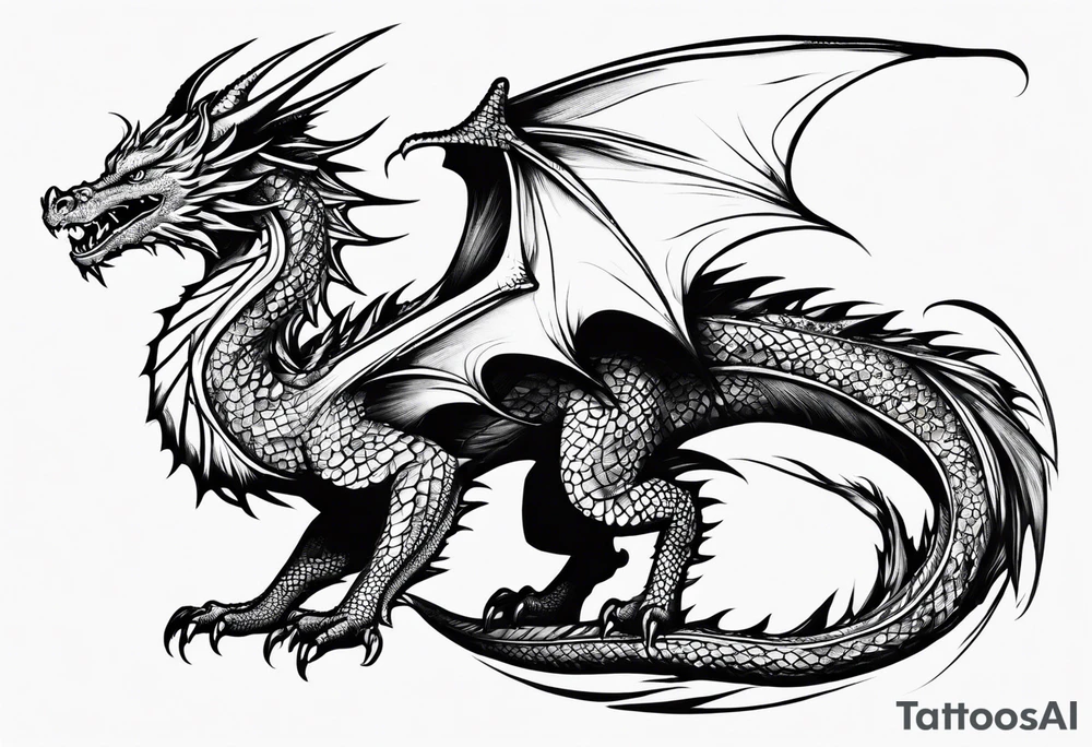 dragon tattoo idea