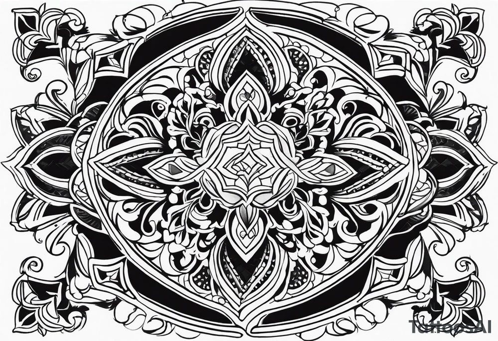 Ornamental back tattoo tattoo idea