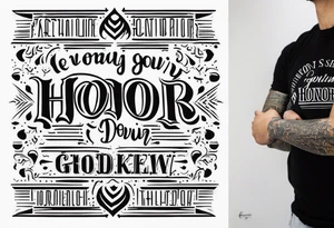 New baby Honor going down arm tattoo idea