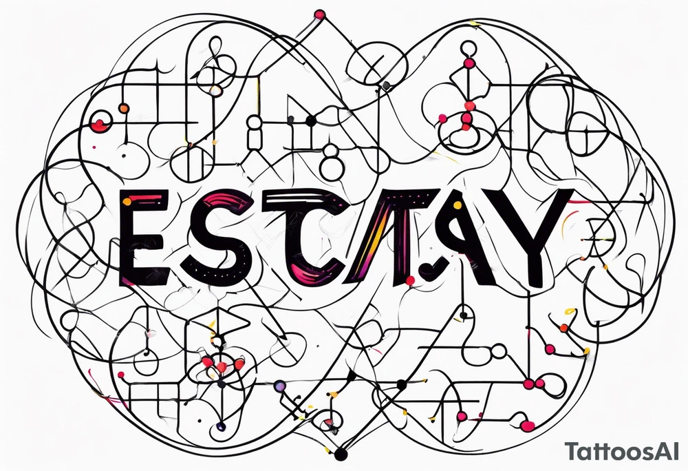 Ecstasy molecular diagram tattoo idea