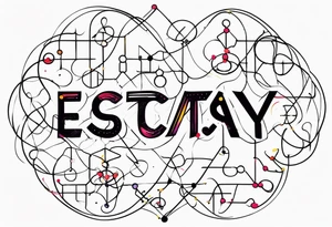 Ecstasy molecular diagram tattoo idea