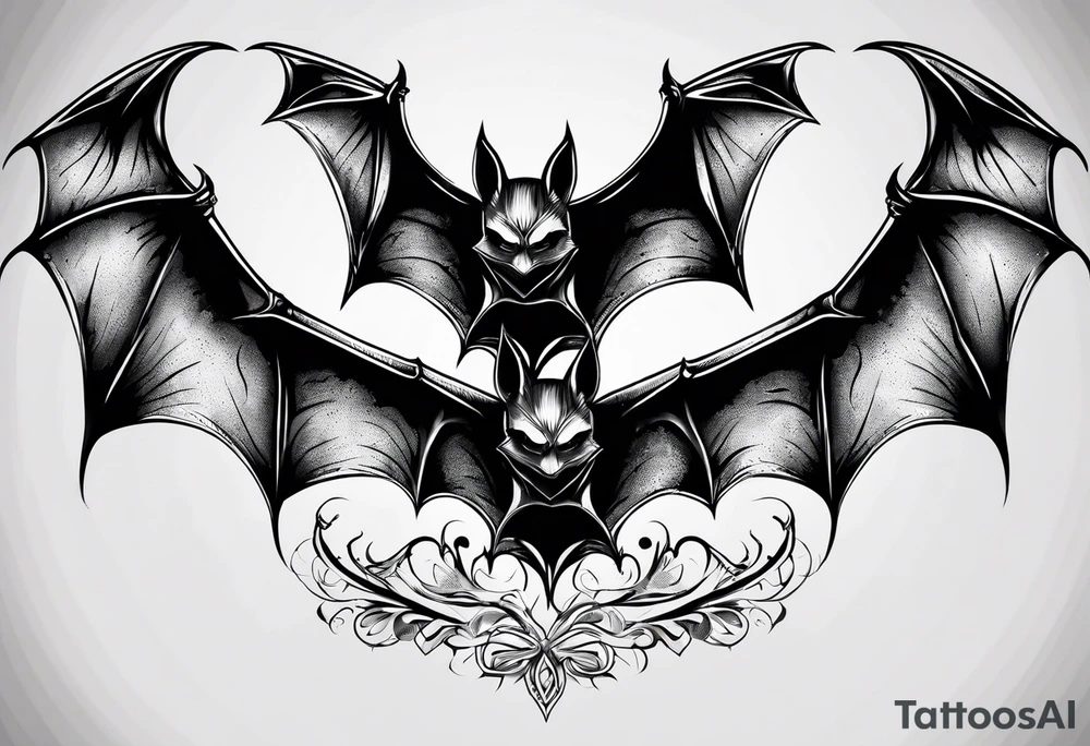 3 bats tattoo idea
