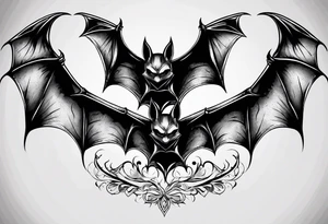 3 bats tattoo idea