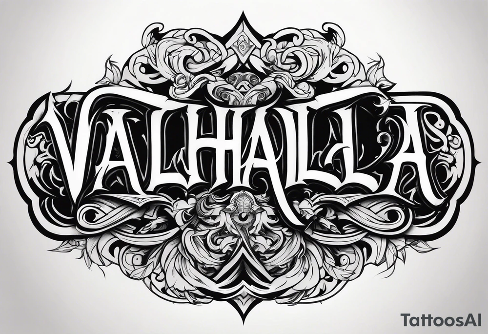 Valhalla mist tattoo idea