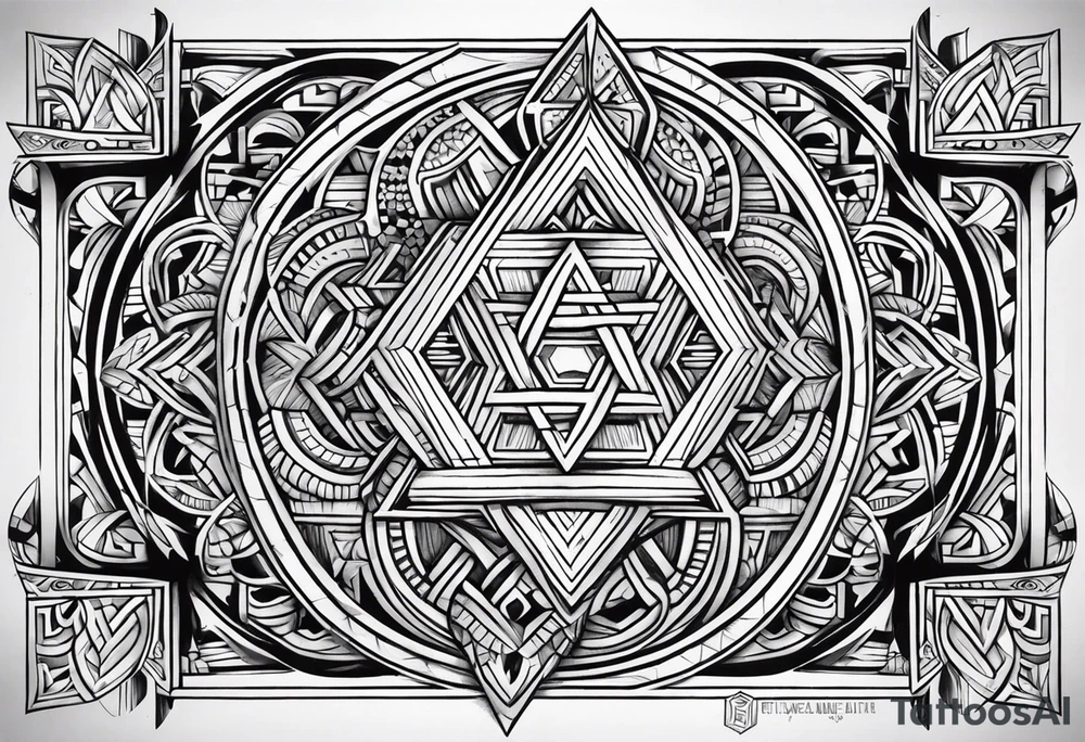 Jewish Polynesian tattoo idea