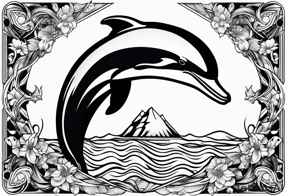 dolphin tattoo idea