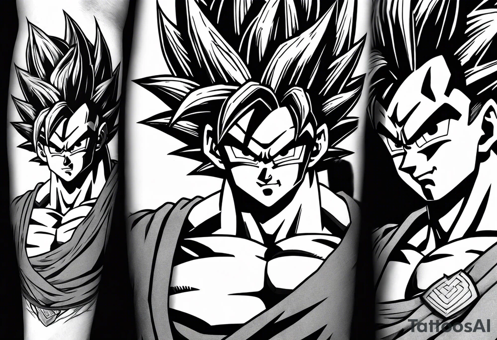 Dragon ball z sleeve tattoo idea