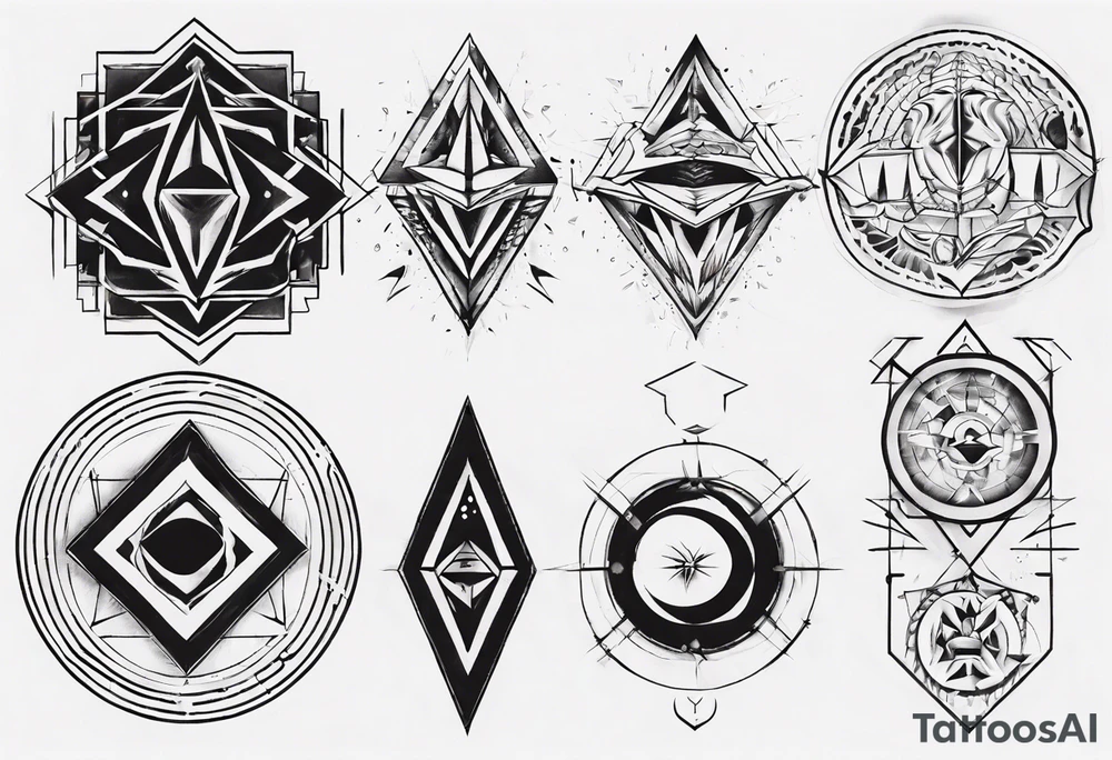 Geometrical tattoo idea