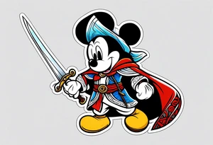 assassins creed mickey mouse tattoo idea