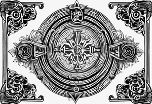“Carpe Diem” Latin writing with Jedi order logo in the middle tattoo idea