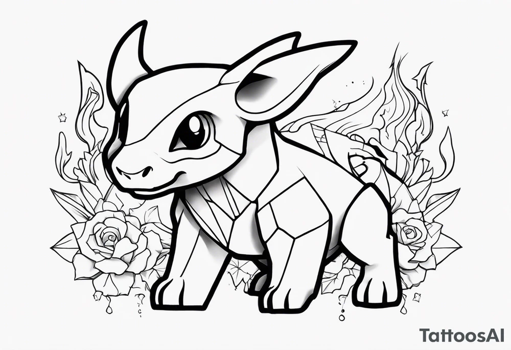 Cubone Pokémon tattoo idea