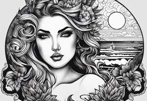 Sun set tattoo idea