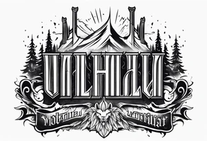Valhalla 
 mist pillars tattoo idea