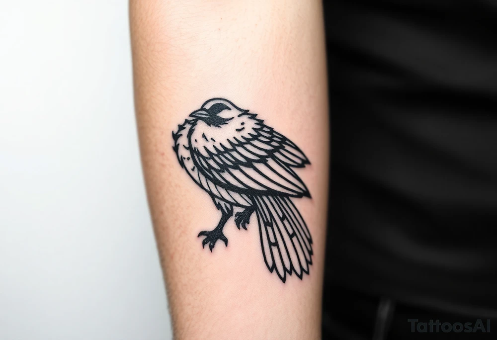 crow tattoo idea