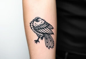 crow tattoo idea