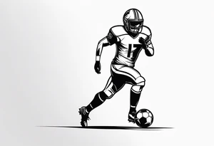 FOOTBALL PLAYER tattoo idea