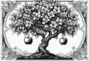 Apple tree tattoo idea