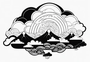 ukiyoe, cloud tattoo idea