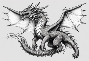 Flying Dragon tattoo idea