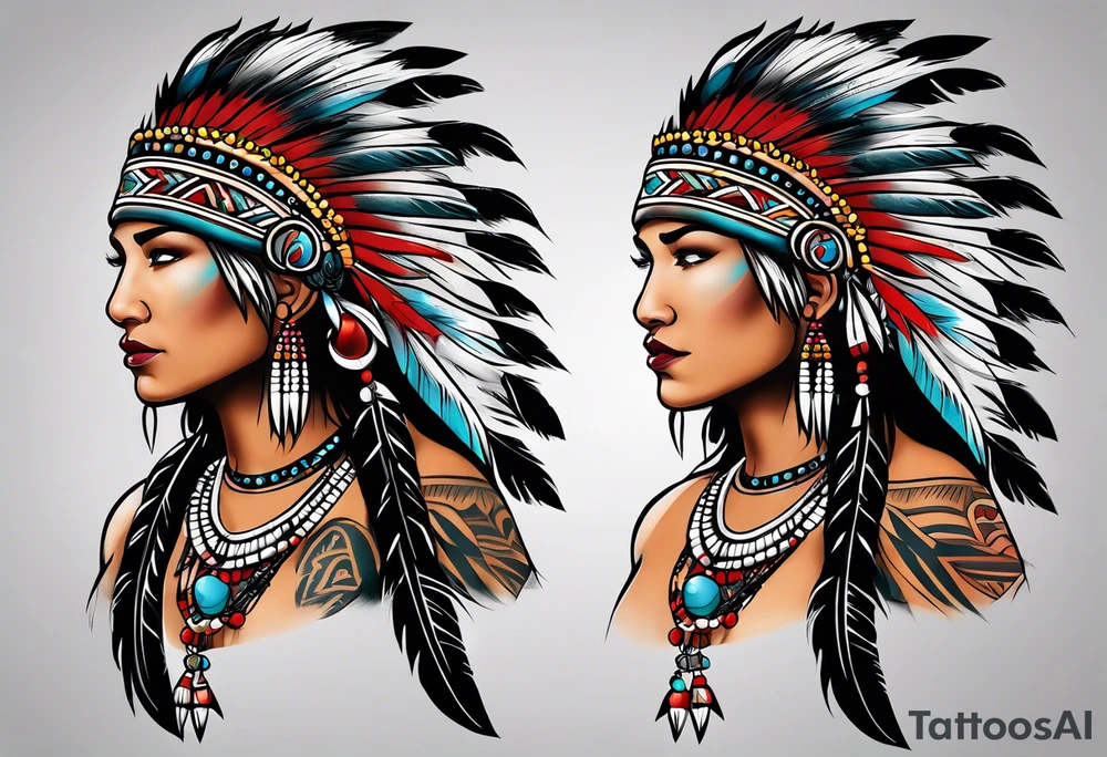 Cherokee Indian tattoo idea