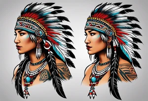Cherokee Indian tattoo idea