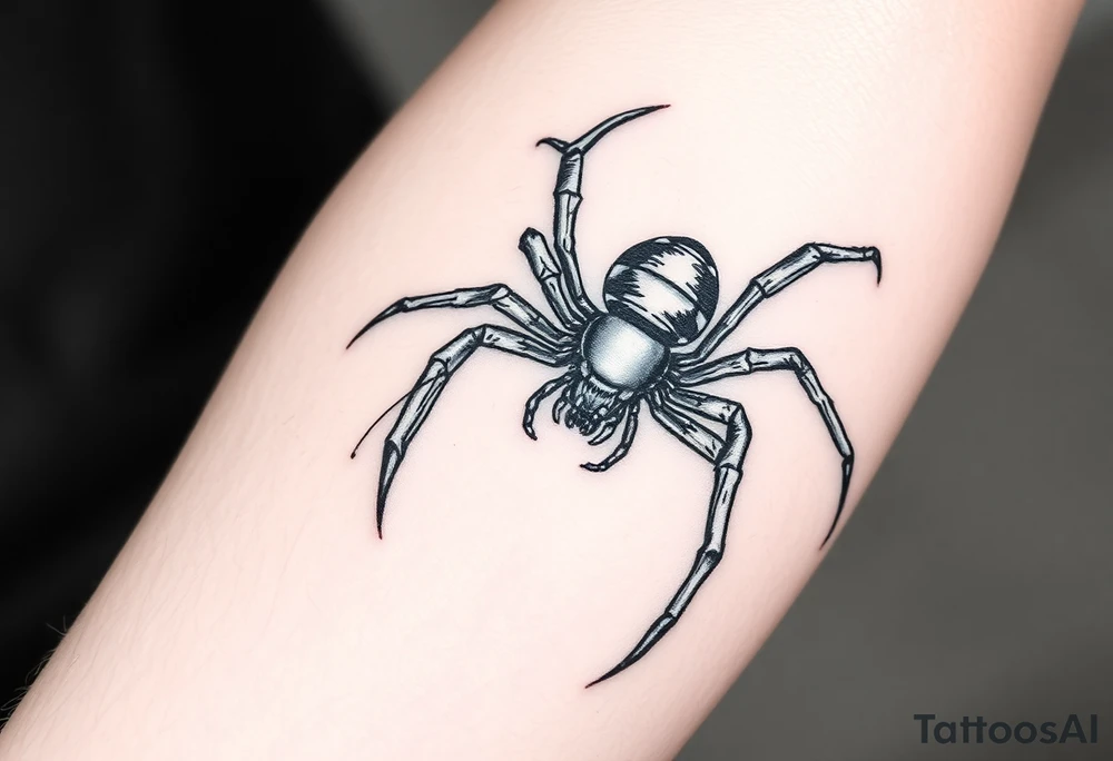 Spider wrapped its prey tattoo idea